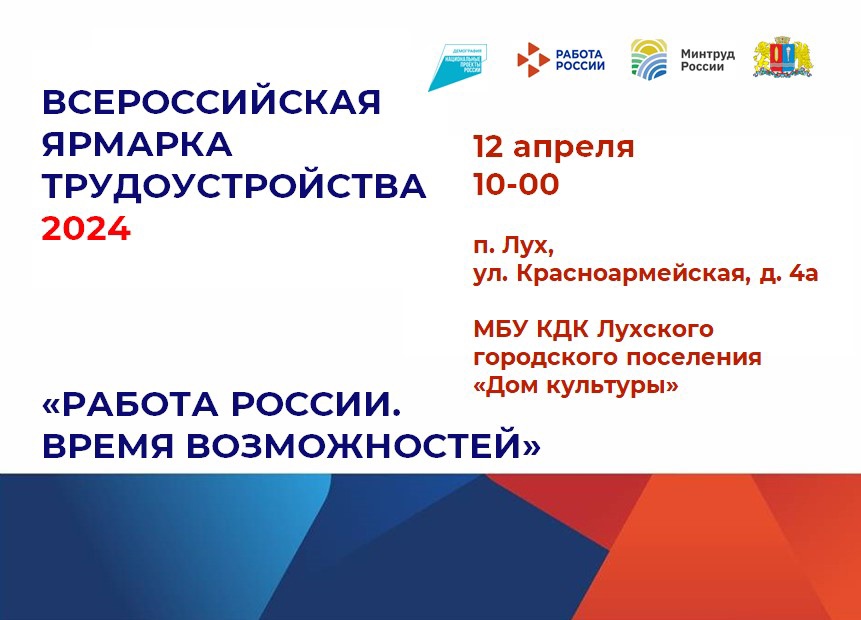 Всероссийская ярмарка трудоустройства «Работа России. Время возможностей».