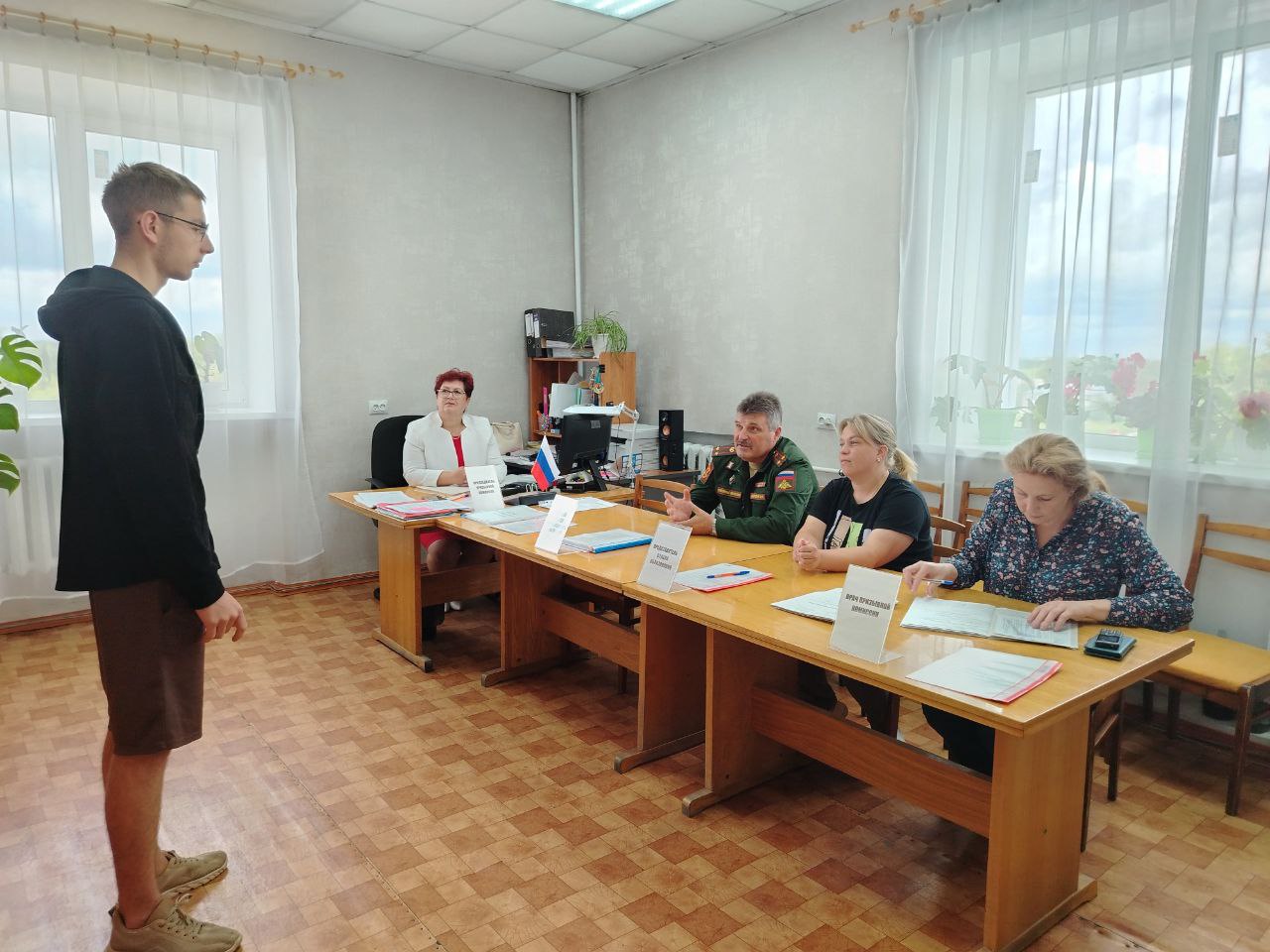 Заседание призывной комиссии.