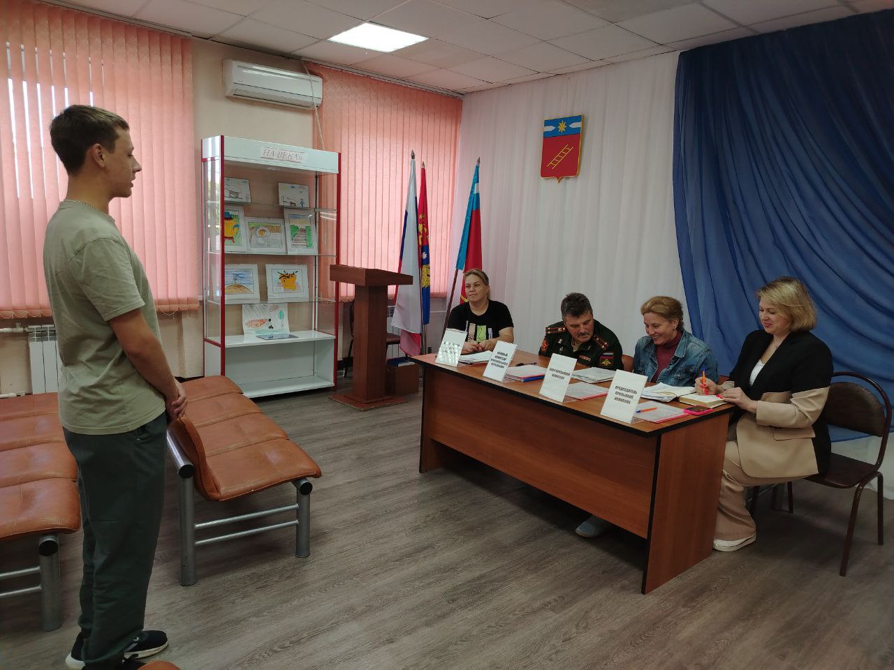 Заседание призывной комиссии.
